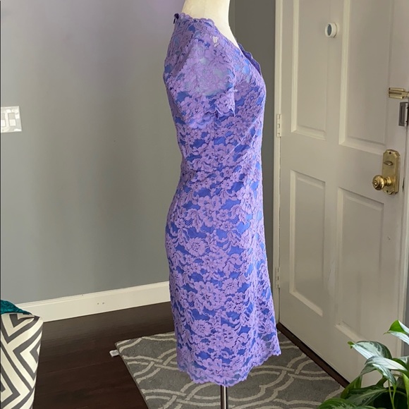 Nicole Miller Lilac Lace Dress - Picture 3 of 8